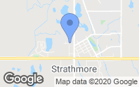 Map of Strathmore, AB