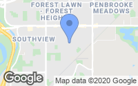 Map of Calgary, AB